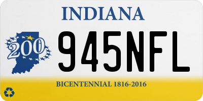 IN license plate 945NFL