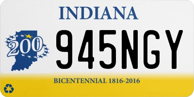 IN license plate 945NGY