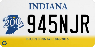 IN license plate 945NJR