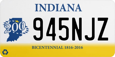 IN license plate 945NJZ