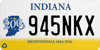 IN license plate 945NKX