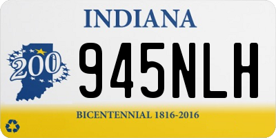 IN license plate 945NLH