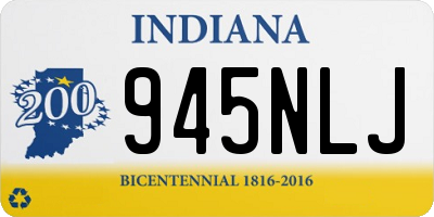 IN license plate 945NLJ