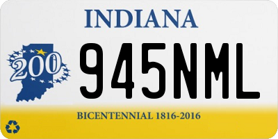 IN license plate 945NML