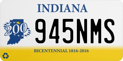 IN license plate 945NMS