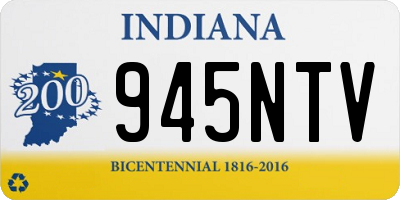 IN license plate 945NTV