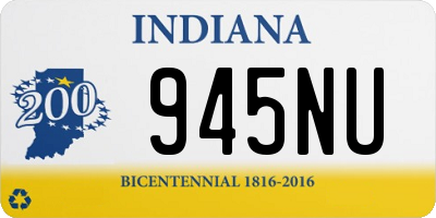 IN license plate 945NU