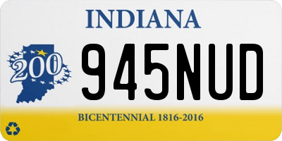 IN license plate 945NUD