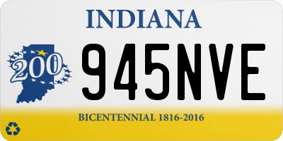 IN license plate 945NVE