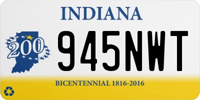 IN license plate 945NWT
