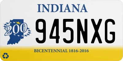 IN license plate 945NXG