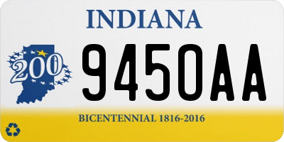 IN license plate 945OAA