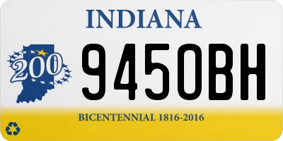 IN license plate 945OBH