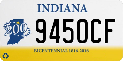 IN license plate 945OCF