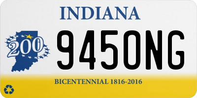 IN license plate 945ONG