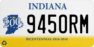 IN license plate 945ORM