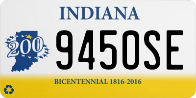 IN license plate 945OSE