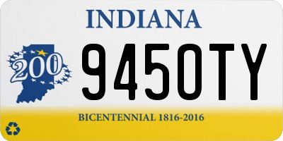IN license plate 945OTY