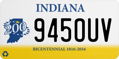 IN license plate 945OUV