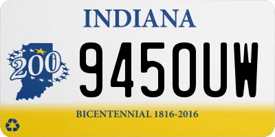 IN license plate 945OUW