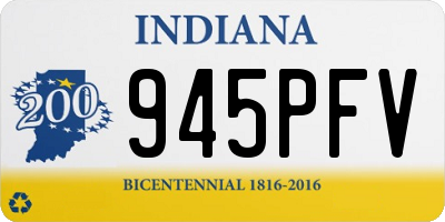 IN license plate 945PFV