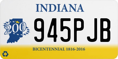 IN license plate 945PJB