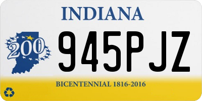 IN license plate 945PJZ