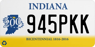 IN license plate 945PKK