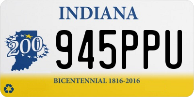 IN license plate 945PPU