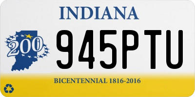 IN license plate 945PTU
