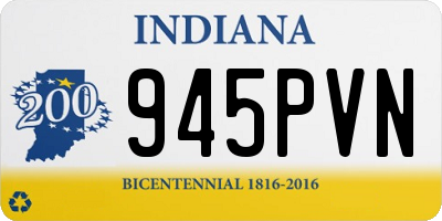 IN license plate 945PVN
