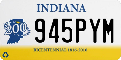 IN license plate 945PYM