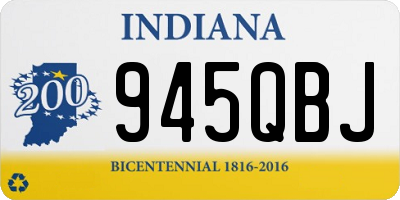 IN license plate 945QBJ
