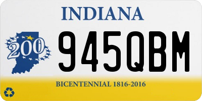 IN license plate 945QBM