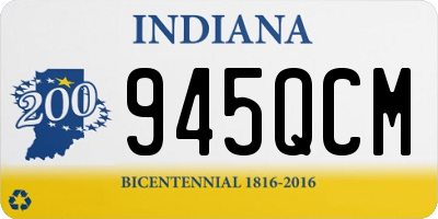 IN license plate 945QCM