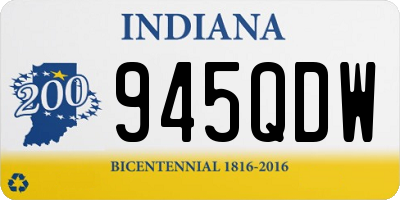 IN license plate 945QDW