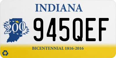 IN license plate 945QEF
