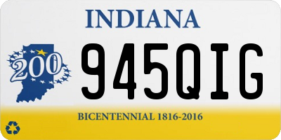 IN license plate 945QIG