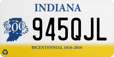 IN license plate 945QJL