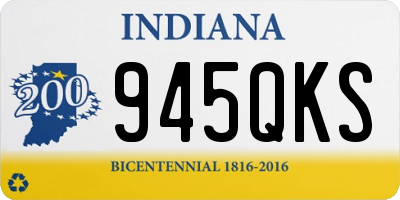 IN license plate 945QKS