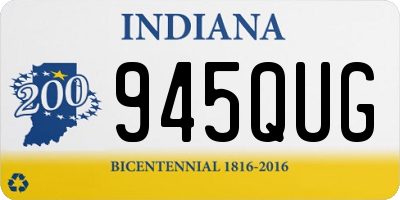 IN license plate 945QUG