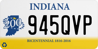 IN license plate 945QVP