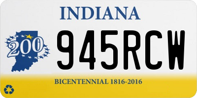 IN license plate 945RCW