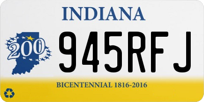 IN license plate 945RFJ
