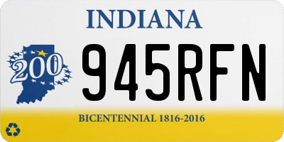 IN license plate 945RFN