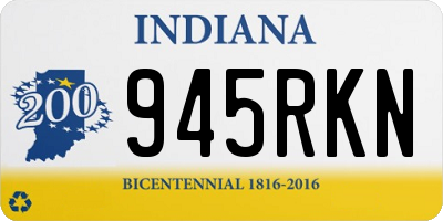IN license plate 945RKN