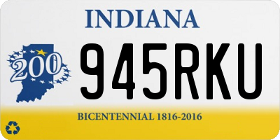 IN license plate 945RKU