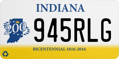 IN license plate 945RLG