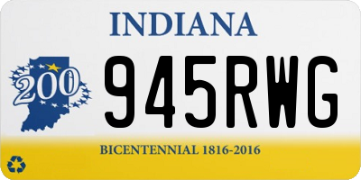 IN license plate 945RWG
