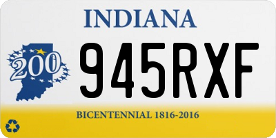 IN license plate 945RXF